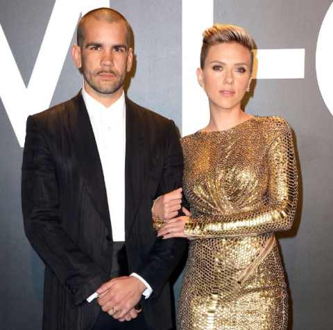 Romain Duriac and Scarlett Johansson